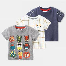 Shirts 2022 Summer Novelty 2 3 4 5 6 8 9 10 Years Children'S Clothing Cotton Tees Cartoon Animal Short Sleeve T-Shirt For Kids Boy