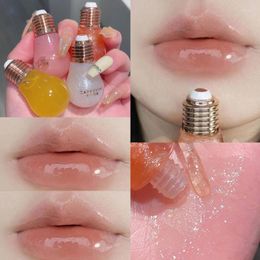 Lip Gloss 10ml Small Light Bulb Candy Flavour Oil Moisturising Nourishing Glitter With Shimmering Liquid Lipstick