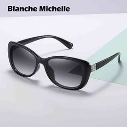 Sunglasses Fashion Polarised Sunglasses Women Cat Eye Luxury UV400 Sun Glasses Designer Anti-glare Shades Vintage Sunglass Woman With Box T220831