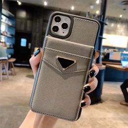 Iphone Cases Leather Designer Cellphone Cases For Iphone 13 Pro 12 11 Pro Max X XR Envelope Card Holder Credit Pocket kz