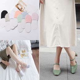 Women Socks Cotton Boat Forefoot Summer Cross Light Breathable Non-slip Invisible