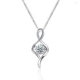 all jewelry NZ - Pendant Necklaces Women Classic Cubic Zirconia Electroplating Necklace Jewelry Collarbone Chain All Match For Banquet