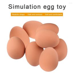 Party Masks Novelty Simulation Egg Bouncy Ball Fake Rubber Eggs Decoration Realistic Toy Bouncing Balls Prank Joke 1pcs