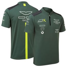 F1 official same style team uniform men's racing series lapel T-shirt summer custom POLO shirt