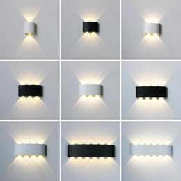 Wall Lamp IP65 LED Light Aluminium Outdoor Waterproof Garden Fence Indoor Fashion For Bedroom Bedside Living Room Stairs