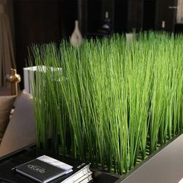 Decorative Flowers 69cm Artificial Plant Lifelike Onion Grass Plastic Shrub Greenery Long Green