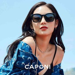 Sunglasses CAPONI Spring Limited 2022 Polariezd Sunglasses Fashion Girl Shades Acetate UV400 Korea Brand Design Women's Sun Glasses CP21038 T220831