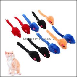 Cat Toys 2 Inches Plush Mouse Cat Toys Solid Color Rustle Mouses Tease The Cats Toy Blue Red Black 5X3Cm 0 45Wc Q2 Drop Delivery 2021 Dhzac