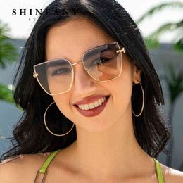 Sunglasses SHINEANY Brand Sunglasses Women Vintage Big Frame Cat Eye Sun Glasses Women Outdoor Driver Trending Eyewear gafas de sol mujer T220831