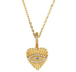 Jewelry Necklaces Pendants eye Virgin Mary chain necklace Zirconia Jewelry Cubic Crystal Cz Fashion Charm euw53