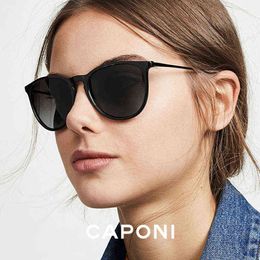 Sunglasses CAPONI Women Polarised Sunglasses Photochromic Lenses Light Weight Sun Glasses Polarised For Men Fashion Unisex Eyewear BS3102 T220831