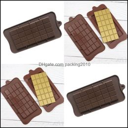 Baking Moulds Fl Chunk Chocolate Mould Epoxy Resin Sile Large Block 24 Piece Baking Mod Sugar Chocolates Biscuit Ice Moulds New Arrival Dhzxz