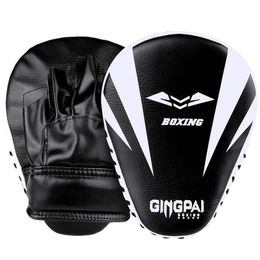 punch gloves UK - Factory whole 2 PCS Kick Boxing Gloves Pad Punch Target Bag Men MMA PU Karate Muay Thai Fight Sanda Training Adults Kids Equipment2367