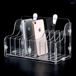 Professional Hand Tool Sets Wall Mount Desktop Phone Storage Box Thicken Acrylic Sheet Transparent Organiser For Office Room Classroom