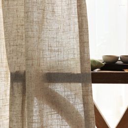 Curtain Japanese Cotton Linen Yarn Curtains For Bedroom Living Room Study Set Plan