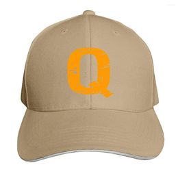 Berets Adult Baseball Caps Q Orange Letter Cool Trucker Hat Adjustable Peaked Sandwich Hats Sports Outdoors Cap Dad