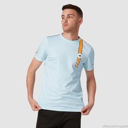 Resmi 2022 McLaren Gulf Team T Shirt F1 Norris Riccardo Formül 1 Jersey Yarış Takımı T-Shirt Tasarımcısı Moda Günlük Fan Tops