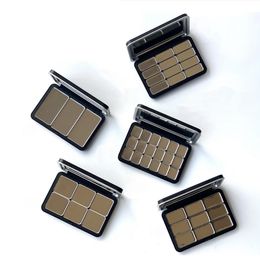 Empty Matte Black Magnetic Eyeshadow Blush Palette Pan Make Up Container Storage Tray for DIY Cosmetics Supplies