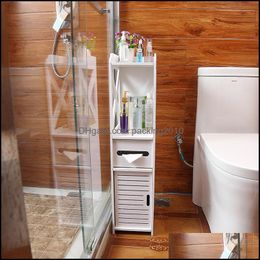 Storage Holders Racks Floor Mounted Waterproof Toilet Side Cabinet Pvc Bathroom Storage Rack Bedroom Kitchen Shees Home Organiser 22 Dhmnu