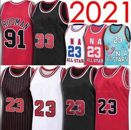 2021 2022 basketball Jersey ChicagoBullsMichael Dennis Rodman Scottie Pippen swingmen jerseys