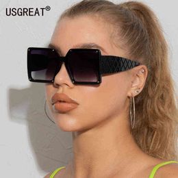 Sunglasses Oversized Women's Sunglasses Rivets Fashion Sun glasses Large Texture Frame Cool Shade Men Flat Top Driving Mirror Eyewear UV400 T220831