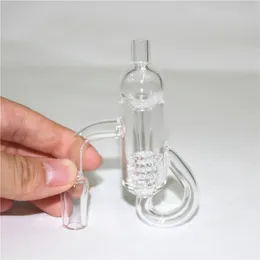 smoking Flat Top Quartz Banger Nail with Thick Bottom Domeless 10mm 14mm Core Reactor Grail Nails glass ash catcher