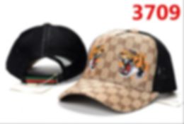 2022 Designer Mens Baseball Caps woman Brands Tiger Head Hats bee snake Embroidered bone Men Women casquette Sun Hat gorras Sports mesh trucker CapYR