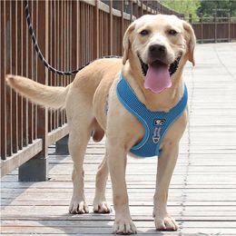 Dog Collars The Pet Harness And Leash Set Reflective Vest Harnesses For Big Golden Retriever Supplies
