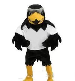 Professional custom-made Deluxe Plush Falcon Mascot Costume Adult Size Eagle Mascotte Mascota Carnival Party Costum