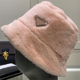 Fashion Teddy Bucket Hat Women Designer Casual Beanies Fluffy Fisher Hats Winter Fuzzy Caps Luxurys Designers Bucket Leisure Warm Cap