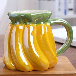 Creative Cute Pet Fruit Shape Ceramic Cup Creative Mug Children's Milk Cup European and American Office Cup Mug T220810