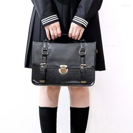 Evening Bags Japanese Style Messenger Shoulder Handbags JK Uniform School Bag Cosplay For Women Girls PU Leather