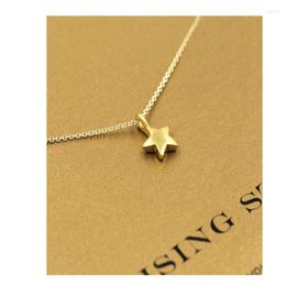 Choker Temperament Necklace Women Golden Five-pointed Star Letter For Lady Fashion Jewellery Woman Accessories Gift