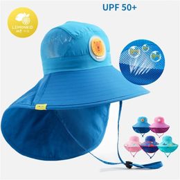 Caps Hats Lemonkid Wide Brim Children Sun Hat Kids Bucket Cap Summer Beach Girls Travel Outdoor Fashion Cute Dinosaur Boy Casual Sun Hats 220907