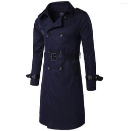 Men's Trench Coats Men High-end Coat Men's Clothing Much Colour Chose Long Design Double Breasted Outerwear Clothes