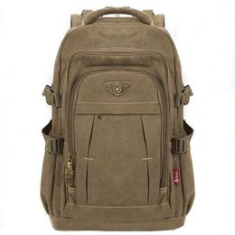 Школьные сумки мужской военный холст рюкзак Zipper rucksacks ноутбук Плечо плечо Mochila Notebook Schoolbags Vintage College School Sacks 220908