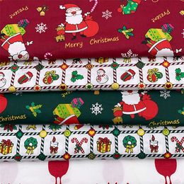 Other Event Party Supplies 6PCS 100% Christmas Cotton Craft Fabric Bundle Patchwork 50x40cm Quilting Sewing Christmas Pattern Cloths DIY Artcraft Fabric 220908