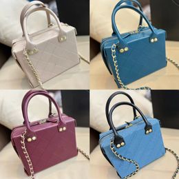 New designer bag Luxury Women Shoulder Bags Handbag Leather Designer Crossbody Wallet Female Purses 2022high quality Solid color chainBags Large letter sign