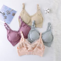 Nursing Maternity Intimates Breastfeeding Bra Prevent Sagging for Pregnant Women Underwear Plus Size Breast Feeding Bras Cotton 20220908 E3