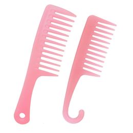 Hair Brushes Wide Tooth Comb Detangling Shower With Hook Brush For Women Curlywetdrylongthick Pink Drop Delivery 2022 Lulubaby Am3Xn