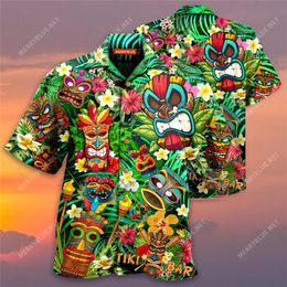 Men's Casual Shirts Fashion Summer Printed Hawaiian Aloha Shirts Men's Summer Short Sleeve Beach Shirts Men's Holiday Party Vacation Clothi 220908