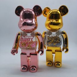 New Bearbrick Action & Toy Figures 400% 28CM Bearbrick My First Baby Figure Cartoon Blocks Bear Dolls PVC Street Art Collectible Models Toys