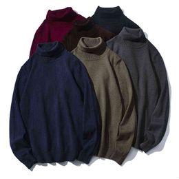 Men's Sweaters Los hombres de invierno suteres de cuello clido tocando fondo camisas casuales todo-partido las mujeres suteres Jersey T220906