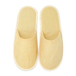 Disposable Slippers Comfortable Breathable SPA Anti-slip Hotel Home Travel Linen Slippers Hospitality Footwear Guest Shoes JY1221