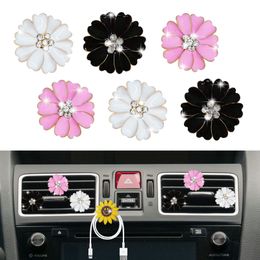 Air Freshener Daisy Vent Clips Flower Car Diffuser Conditioning Outlet Interior Decor Charm Cute Accessories For Womenadd Topscissors Amwtt