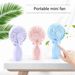 Electric Fans Mini USB Fan Portable Handheld Ventiladors Rechargeable Built-in Battery Handy Air Cooling Fan For Outdoor Home T220907