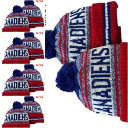 MONTREAL Beanie North American Hockey ball Team Side Patch Winter Wool Sport Knit Hat Skull Caps