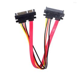 Computer Cables CYSM CY SATA III 3.0 7 15 22 Pin Male To Female Data Power Extension Cable 30cm Red Color