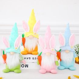 Party Decoration Cute Easter Faceless Huging Carrot Doll Happy Decor For Home Ester Gifts Favour Welcome Spring