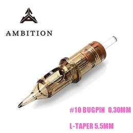 Tattoo Needles Ambition cartridge needles Module 20pcs Round Liner #10 bugpin 0.30mm 1RL 3RL 5RL 7RL 9RL 11rl 14rl 220908